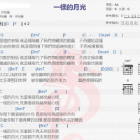 徐佳莹《一样的月光》吉他谱分享