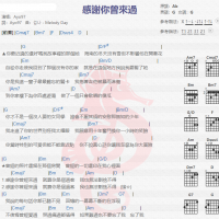 Ayo97《感谢你曾来过》吉他谱分享