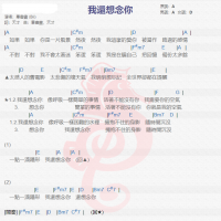 毕书尽《我还想念你》吉他谱分享