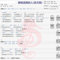 毛不易《像我这样的人》吉他谱分享
