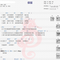 郭顶《保留》吉他谱分享