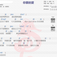 戴佩妮《你要的爱》吉他谱分享