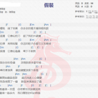 陈雪凝《假装》吉他谱分享