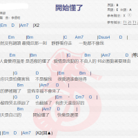 孙燕姿《开始懂了》吉他谱分享