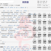 飞儿乐团《刺青春》吉他谱分享