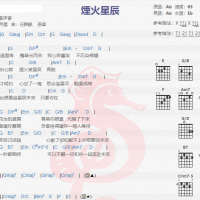 刘宇宁《烟火星辰》吉他谱分享