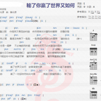林志炫《输了你赢了世界又如何》吉他谱分享