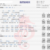 鹿晗《我们的明天》吉他谱分享