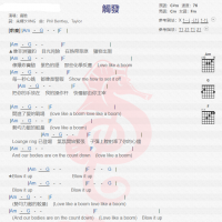 鹿晗《触发》吉他谱分享