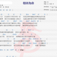 陈小春《相依为命》吉他谱分享