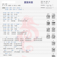 胡夏《夏至未至》吉他谱分享
