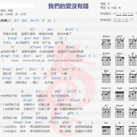胡夏《我们的爱没有错》吉他谱分享