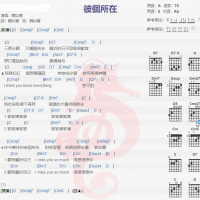 魏如萱《彼个所在》吉他谱分享