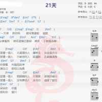 郁可唯《21天》吉他谱分享
