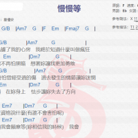 韦礼安《慢慢等》吉他谱分享