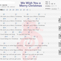 圣诞节经典英文歌曲《We Wish You A Merry Christmas》 吉他谱分享