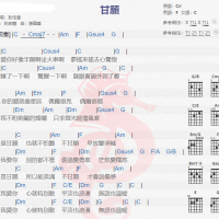 彭佳慧《甘愿》吉他谱分享