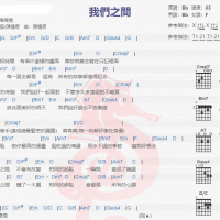 棒棒堂《我们之间》吉他谱分享