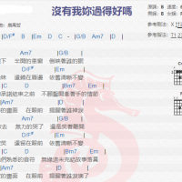 唐禹哲《没有我你过得好吗》吉他谱分享