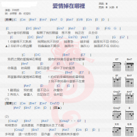 井柏然《爱情掉在哪里》吉他谱分享
