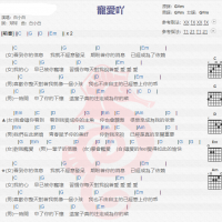 白小白《宠爱吖》吉他谱分享