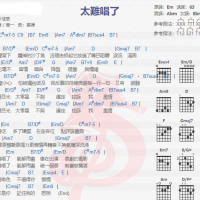 彭佳慧《太难唱了》吉他谱分享