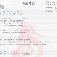 龙千玉/ 翁立友《今生今世》吉他谱分享