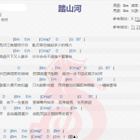 是七叔呢《踏山河》吉他谱分享