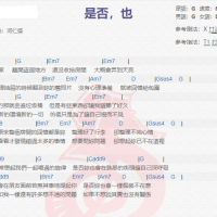 河智昊《是否，也》吉他谱分享