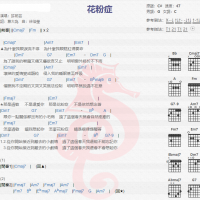 许茹芸《花粉症》吉他谱分享