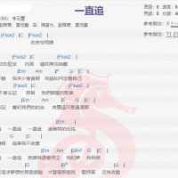 毕书尽,李玉玺《一直追》吉他谱分享