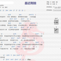 秋原依《最近刪除》吉他谱分享