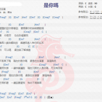 王巨星《是你吗》吉他谱分享