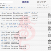 于文文《要不要》吉他谱分享