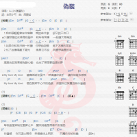 A-Lin《伪装》吉他谱分享