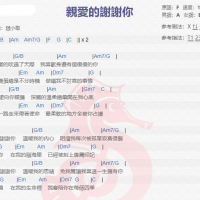 赵小敢《亲爱的谢谢你》吉他谱分享