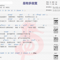 安妮朵拉《是有多寂寞》吉他谱分享
