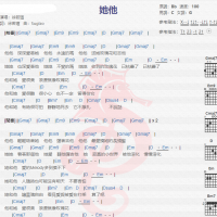 徐若瑄《她他》吉他谱分享