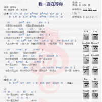 黄国伦《我一直在等你》吉他谱分享