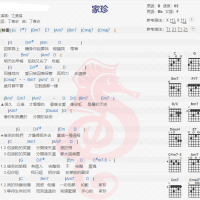 江美琪《家珍》吉他谱分享