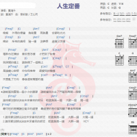 黄鸿升《人生定番》吉他谱分享