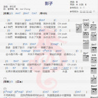 李玖哲《影子》吉他谱分享