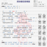 谭咏麟《把你藏在歌里》吉他谱分享
