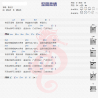 罗纮武《坚固柔情》吉他谱分享