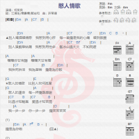 柯受良《憨人情歌》吉他谱分享