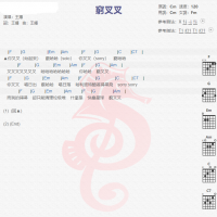 王搏《穷叉叉》吉他谱分享