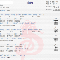 孙燕姿《真的》吉他谱分享