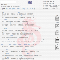 邓紫棋《孤独》吉他谱分享