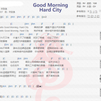 符致逸《Good Morning Hard City》吉他谱分享