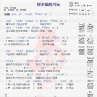 庾澄庆《关不掉的月光》吉他谱分享